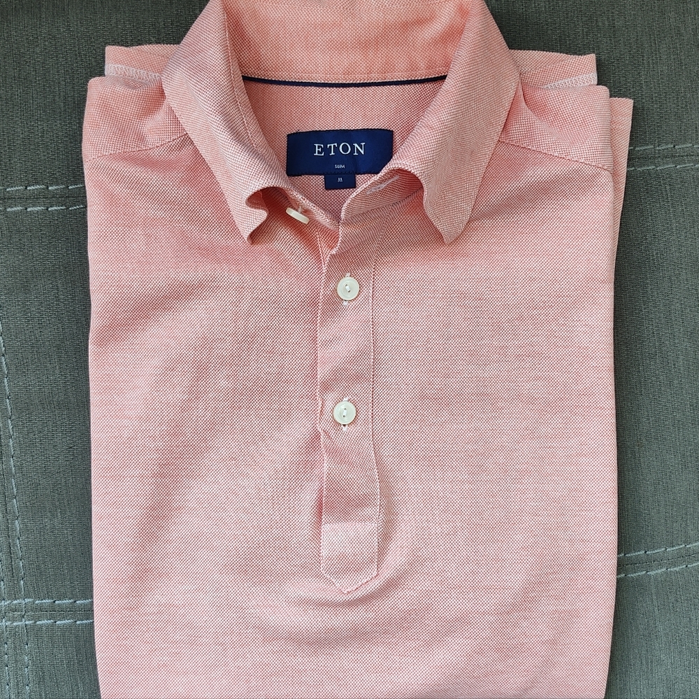 ETON Red Oxford Piqué Poli